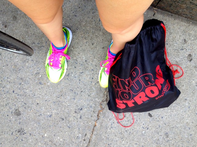 I found my strong, spectating in my Saucony Type A5! #findyourstrong