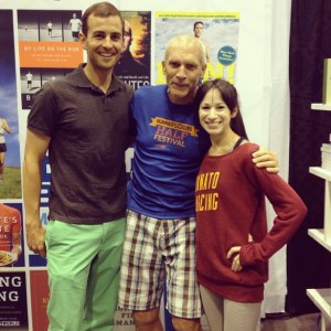 Me and Tim with the Mayor of Running, Bart Yasso - Chicago Marathon Expo
